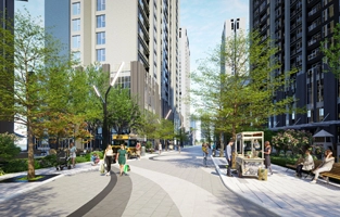 Phố đi bộ nội khu tại Capital Square Đà Nẵng – không gian kết nối cộng đồng hiện đại